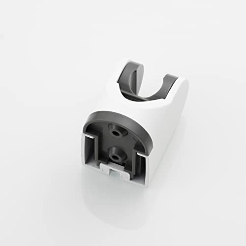 White Shower Bracket Wall Mount Plastic Shower Head Holder for Hand Held, ST01W - style: White