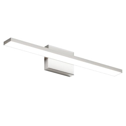 Ralbay Brushed Nickel Vanity Light for Bathroom Metal Acrylic Modern LED Bathroom Light Fixtures Brushed Nickel 24inch - color: Brushed Nickel, size: 24 inch