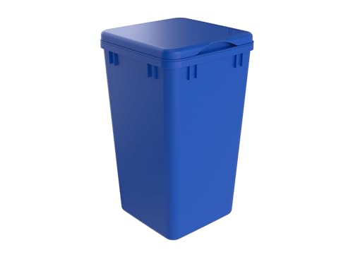 Rev-A-Shelf 27 Qt Under Sink Garbage Can Lid for Base Kitchen and Bathroom Cabinet, Replacement Plastic Trash Bin Lid Only, Blue, RV-1024-LID-22-1 - color: Blue, size: 27 QT