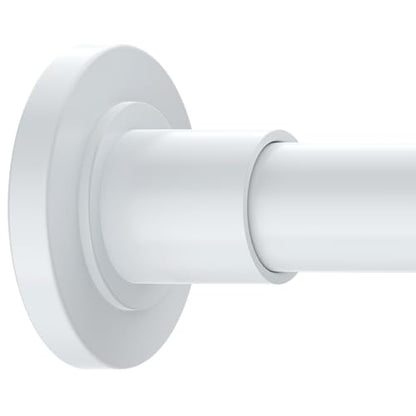 GXOACKJ White Shower Curtain Rods - 31-68 Inch Spring Tension Shower Rods for Bathroom, Adjustable, No Drilling, No Rust, Stainless Steel - color: White, size: 31-68