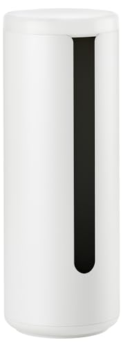 Zone Denmark Ume Toilet Paper Storage for the Wall, Toilet Paper Holder, Standing, Made of Aluminium, Practical and Elegant Bathroom Accessories, Diameter 15 cm, Height 40.5 cm, White