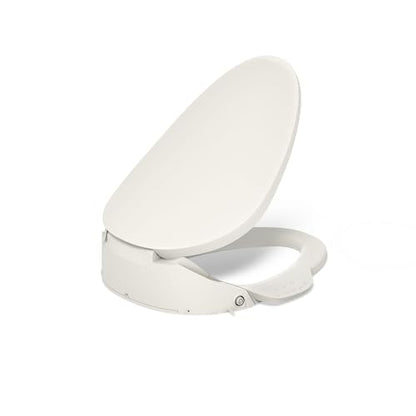 Kohler PureWash E750 Elongated Heated Bidet Toilet Seat, Touchscreen Remote Control, Biscuit, Quiet-Close Grip-Tight Lid, Self-Cleaning Wand, Warm Water Bidet, Adjustable Water Pressure, Nightlight - color: Biscuit