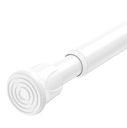 Tension Rod 28 to 48 inch, Adjustable Curtain Rods No Drilling Spring Rods Extendable Pressure DIY Tension Rod for Window Closet Kitchen, White - color: White, size: 28" to 48"-1Pc