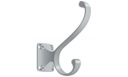 Heavy Duty, Coat and HAT Hook Satin Chrome - color: Chrome