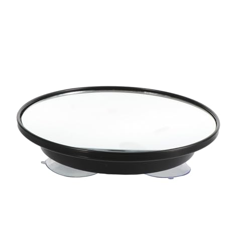 ARTIBETTER Suction Cup Magnifying Mirror Black 150mm 5X Magnification Makeup Mirror for Bathroom Vanity and Travel Use