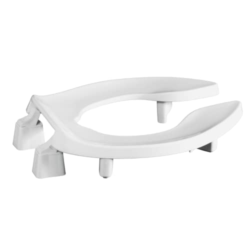 Centoco 3 inch Raised Toilet Seat for Seniors, Elongated, Open Front, White | Plastic, No Cover, 3L1500STSCC-001, Made in the USA - size: Elongated, style: 3" Raised