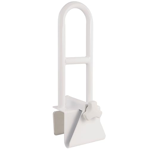 Vaunn Medical Secure Bathtub Safety Rail, ADA Compliant Shower Grab Bar Handle for Elderly and Disabled, Secure Locking Tub Clamp, 300 lbs - style: Fixed