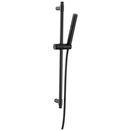 Delta 2-Setting Matte Black Wall Mount Handheld Shower Head with ProClean Spray, Hand Held Shower Head and Hose with High Pressure Spray, Matte Black 51537-BL - color: Matte Black