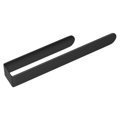 szhdxsy Towel Holder SUS 304 Stainless Steel Towel Rod, Self Adhesive Towel Holder Towel Rod Towel Rack for Bathroom,Kitchen (Black 14in) - color: Black, size: 14