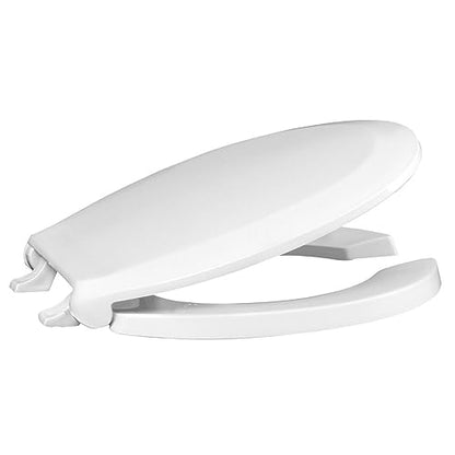 Centoco Round Toilet Seat, Lock In Place, Commercial, USA, White | Fast-N-Lock Mounting, Open Front With Cover, Plastic, 460STSFE-001, Made in the USA - size: Round, style: Fast-N-Lock Mount