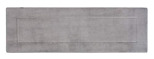Ultra-Soft Extra-Thick Memory Foam Extra Long Bath Runner Mat (2 ft x 6 ft, Grey) - color: Grey, size: 2' x 6' (Rectangular)