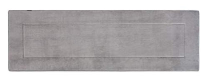 Ultra-Soft Extra-Thick Memory Foam Extra Long Bath Runner Mat (2 ft x 6 ft, Grey) - color: Grey, size: 2' x 6' (Rectangular)