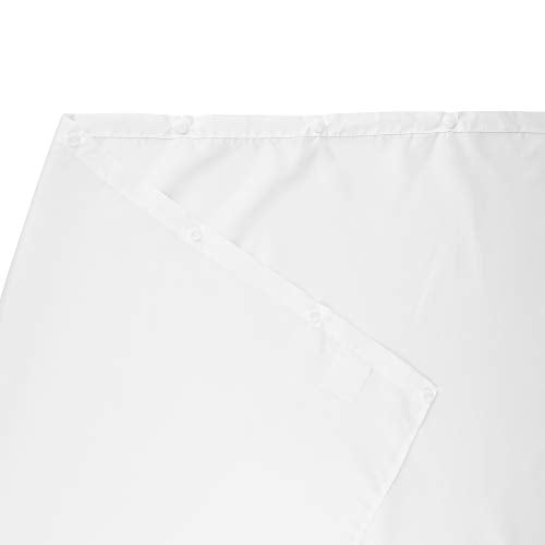 River Dream Snap in Shower Curtain Liner Replacement,Fit 71 x 74 No Window Shower Curtain (70 x 69, Fabric) - size: 70"W x 69"L (Pack of 1)