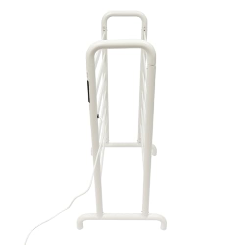 Electric Towel Heater Rack Heated for Bathroom, Freestanding Towel Warmer with Intelligent Temperature Adjustment and Timing, IPX3 Waterproof Electric Heated Towel Rack,12 Aluminum Bars Drying Rack - color: 12 Bars