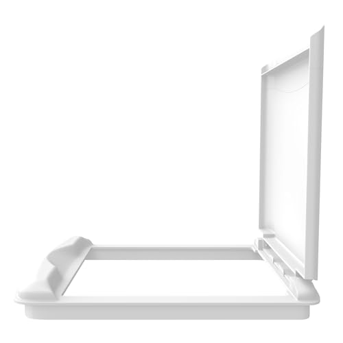 Rev-A-Shelf 35 Qt Under Sink Garbage Can Lid for Base Kitchen and Bathroom Cabinet, Replacement Plastic Trash Bin Lid Only, White, RV-35-LID-1 - color: White, size: 35 QT