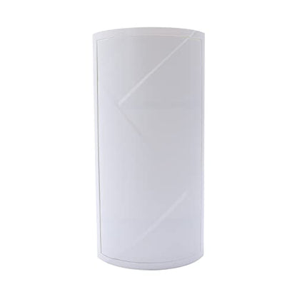 3 Tier Corner Shelf Stand, Cosmetic Skincare Organizer for Bathroom & Vanity, Tabletop Storage Rack Cabinet for Small Space, Waterproof Stand with 360° Rotating Door, 8 x 8 x 23.6 in, White