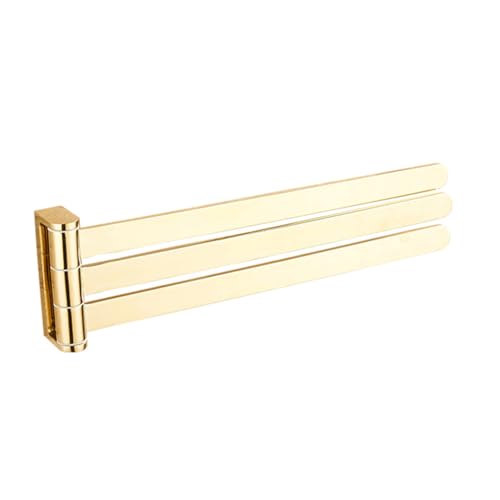 ZHOUXIAO Premium Swing Out Towel Bar Gold Finish/Towel Racks for Bathroom or Kitchen, Metal Bold Towel Bar Folding Arm Swivel Hanger Bathroom Storage Organizer Wall Mounted Silver