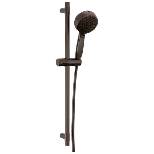 Delta Faucet ProClean Oil Rubbed Bronze Hand Shower with Slide Bar, Handheld Shower with High Pressure Spray, Shower System with Handheld, Venetian Bronze 51584-RB - color: Venetian Bronze