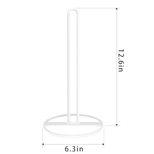 Toilet Paper Holder Stand, OBODING, White Freestanding Toilet Paper Holder for Storing 3 Rolls of Toilet Papers (White) - color: White