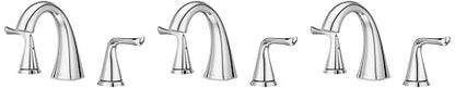 Pfister Willa Bathroom Sink Faucet, 8-Inch Widespread, 2-Handle, 3-Hole, NSF Certified, Polished Chrome Finish, LF049MALCC (Pack of 3) - color: Polished Chrome, size: 3 Pack