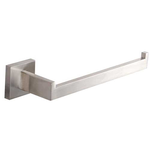 LANC Bathroom Hand Towel Holder Brushed Nickel Hand Towel Bar 10 Inche Right Side Square Towel Ring for Kitchen Bathroom Wall Mount Stainless Steel Modern Towel Racks Hanger, A8806BN - color: Brushed Nickel, size: 1 Pack(Right Hand)