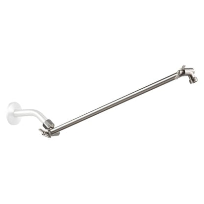 OFFO Shower Head Extension Arm, 16 in Shower Extension Arm with Locking Nut, Adjustable Shower Arm Extender, G1/2 Connector for Fixed Shower Head & Handheld Showerhead, Brushed Nickel - color: Brushed Nickel, style: 16 in