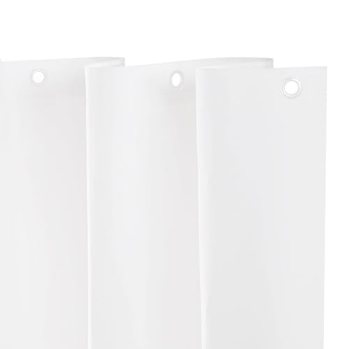 Kenney KN61430 Lightweight 3 Gauge Waterproof PEVA Shower Curtain Liner with Durable Eyelet Hang Holes and Weighted Magnetic Hem for Bathroom, 70" W x 72" H, White, 1-Pack - color: White, size: 70"W x 72"L (Pack of 1)