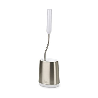 Joseph Joseph Flex Lite Silicone Toilet Brush with Slimline Holder Set, Flexible Head, drip, Anti-Clog deep Clean - Stainless Steel - size: 1 Count (Pack of 1)
