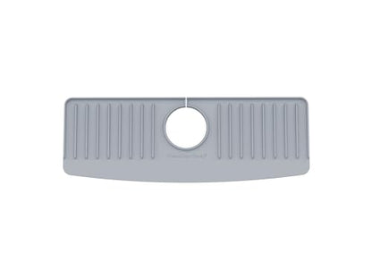 WeatherTech FaucetMat - Protect Your Kitchen & Bathroom Countertops - Light Grey/Pebble - color: Light Grey, size: Single