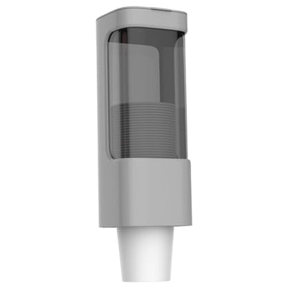 Cup Dispenser Sealed Pull Type Water Cooler Cup Holder Dustproof Wall Mount Bathroom Dispenser with Lid Double Paper Holder for Home, Bathroom, Office