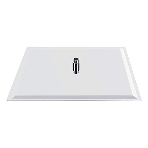 20 Inch Stainless Steel Rain Shower Head, Rainfall Bathroom Top Sprayer with Heat Silicone Nozzles, Screw Installation, for Home or Hotel