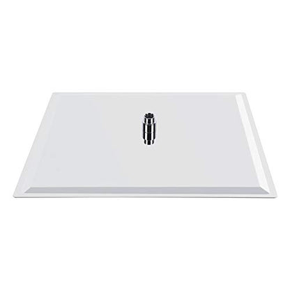 20 Inch Stainless Steel Rain Shower Head, Rainfall Bathroom Top Sprayer with Heat Silicone Nozzles, Screw Installation, for Home or Hotel