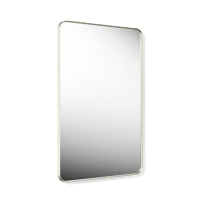 Kohler Essential 30 in. W x 45 in. H Rectangular Framed Wall Mount Bathroom Vanity Mirror in Brushed Nickel - color: Brushed Nickel, size: 45"L x 30"W, style: Rectangle