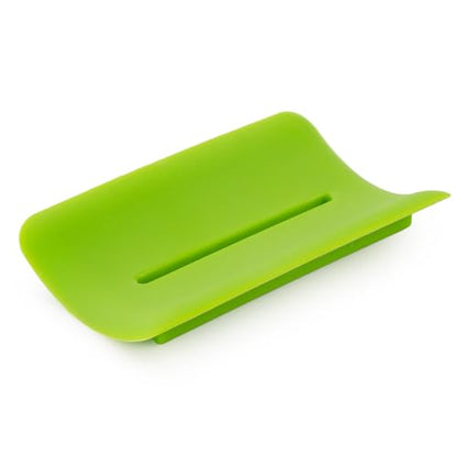 LOYATRO Bar Soap Holder for Shower Silicone Soap Dish for Bathroom Sink Soap Saver Bathtub Self Draining Soap Tray(A-Green,1) - color: A-green