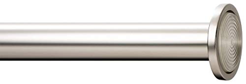 Ivilon Tension Curtain Rod - Spring Tension Rod for Small Windows or Shower, 16 to 24 Inch. Satin Nickel - color: Satin Nickel