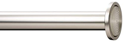 Ivilon Tension Curtain Rod - Spring Tension Rod for Small Windows or Shower, 16 to 24 Inch. Satin Nickel - color: Satin Nickel