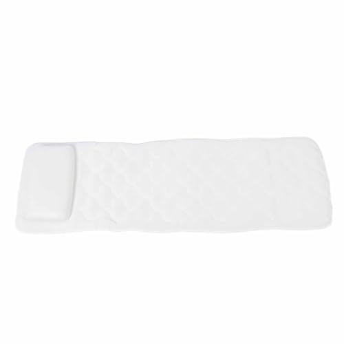 Full Body Bathtub Pillow, Soft Comfortable Bath Pillow Mat with Neck Back Support, 3D Air Mesh Full Body Bath Cushion with Non Slip Suction Cups for Home Hotel Spa Tubs