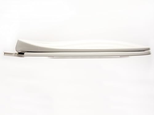 2Q1E6-00 Builder Grade Slow Close Plastic Toilet Seat with Vari Adjust Lok-Down R'N'C Hinge and Quik-Lok Mounting Hardware, Elongated, White - color: White, style: Elongated