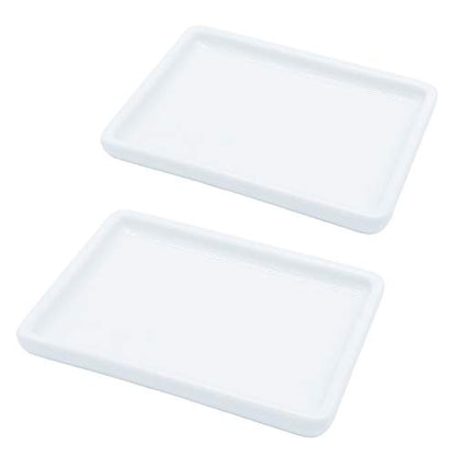 Ceramic Soap Dish for Shower, 2 Pack Bar Soap Holder, Soap Tray | Bathroom Soap Dishes, Soap Saver, Soap Dish for Shower, Bathroom, Kitchen,Countertop, Plate for Watercolors Soap Tray