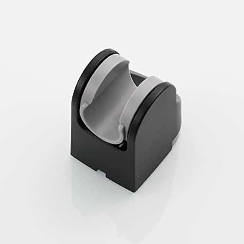 Black Shower Head Holder ABS Wall Mount Adjustable Angle Handheld Shower Bracket for Shower Head, ST01B - style: Black