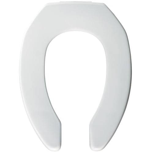 BEMIS 3L2155T 000 Medic-Aid 3" Lift Raised Open Front Plastic Toilet Seat, ELONGATED, Long Lasting Solid Plastic, White - style: Open Front Seat - 3-Inch Lift