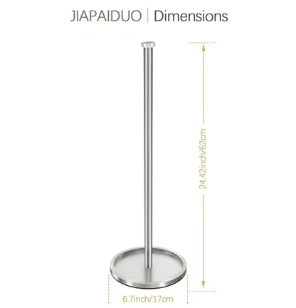 Toilet Paper Holder Stand with Reserve Function, Brushed Nickel Toilet Roll Holder Free Standing, Toilets Paper Storage Stand for 5 Rolls of Toilets Papers，Modern Design - color: Brush Nickel