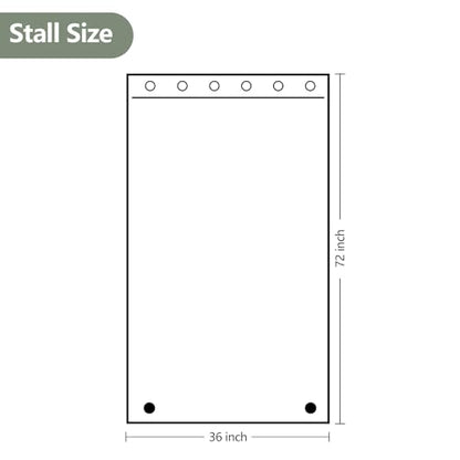 Seenus Waterproof Clear Stall Shower Curtain Liner 36 x 72 inch, Bpa-Free PEVA Narrow Shower Liner with 2 Large Magnets, See Through Transparent Bath Curtain for Single Shower Stall - color: Clear, size: 36"W x 72"L (Pack of 1)