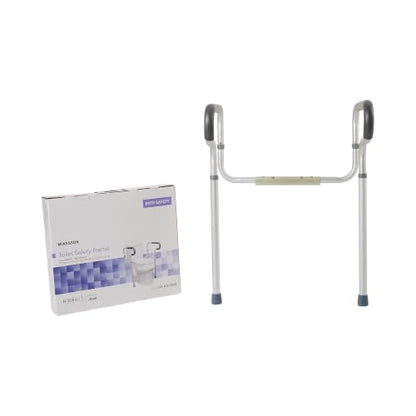 McKesson Toilet Safety Frame and Rail, Gray, 4 ct | Aluminum, Adjustable