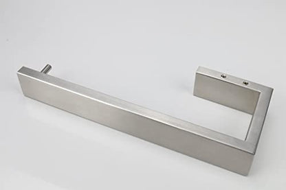 TocTen Hand Towel Holder/Towel Ring - Thicken SUS304 Stainless Steel Bathroom Hand Towel Hanger, 9 Inch Heavy Duty Wall Mounted Towel Rack, Square Hand Towel Bar for Bathroom (Brush, 2 Pack) - color: Brushed, size: 9 In-2 Pack