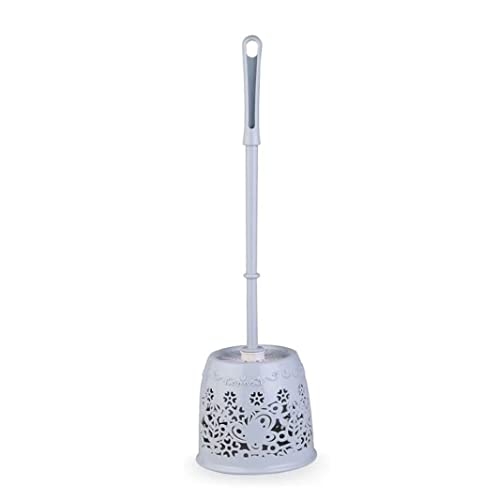 Toilet Brush Plastic Home Toilet Brush Holder Stand Guard Set Bathroom Cleaning Tools Cleaning Brush Long Handle Toilet Brush Toilet Tools (Color : Blue) - color: Blue