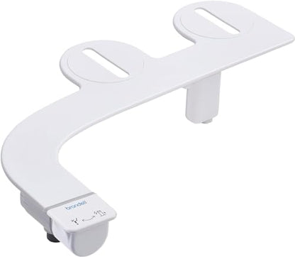 Brondell SS-150W SimpleSpa Thinline Essential Bidet Attachment for Toilet Seats with Adjustable Water Pressure, Side Arm Control, Thin Profile, White (Single Nozzle) - color: White Controls