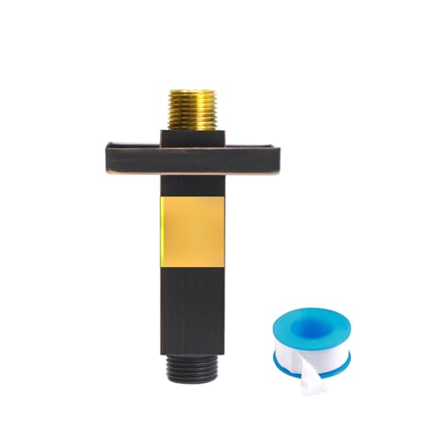 Enga Brass 3 Inch Ceiling Mount Shower Arm with Flange, Oil Rubbed Bronze - color: Oil Rubbed Bronze, style: 3 Inch