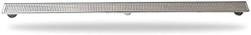 Neodrain 72" Linear Shower Drain, Brushed 304 SS Bathroom Linear Drain,cUPC | Brushed Nickel Shower Drain with Quadrato Grate& Adjustable Feet, Long Rectangle Shower Floor Drain in Bathroom, Balcony etc - color: Brushed Nickel, size: 72 In