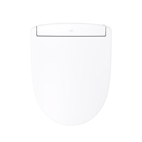 TOTO® WASHLET® S5 Electronic Bidet Toilet Seat with Instantaneous Water Heating, PREMIST and EWATER+ Wand Cleaning, Round, Cotton White - SW3445#01 - color: Cotton White, size: Round